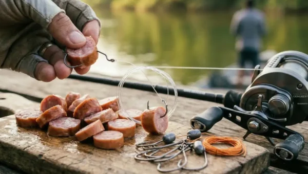 salsicha como isca em pesqueiro — técnicas de elite para pesca esportiva